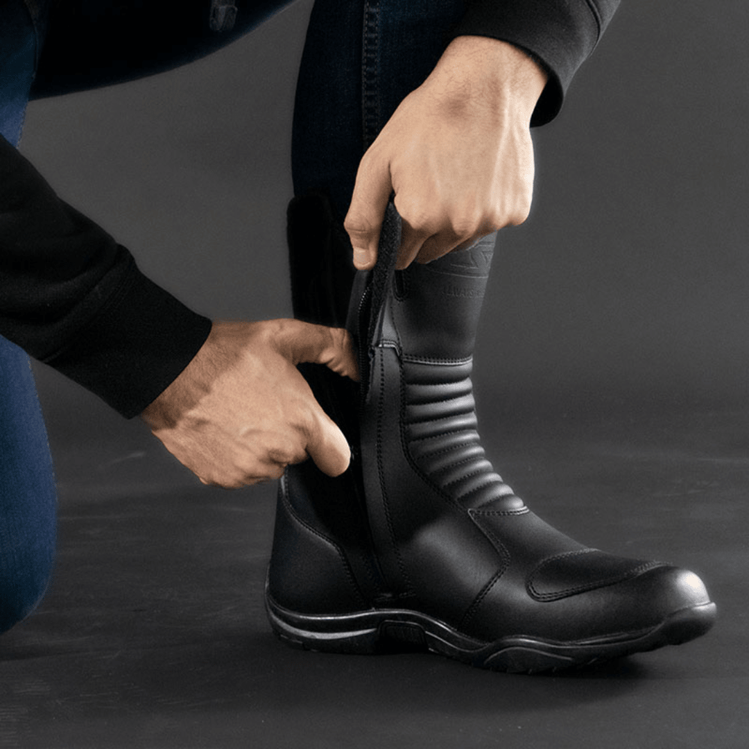 BOTAS LS2 URANO BLACK CAÑA MEDIA9