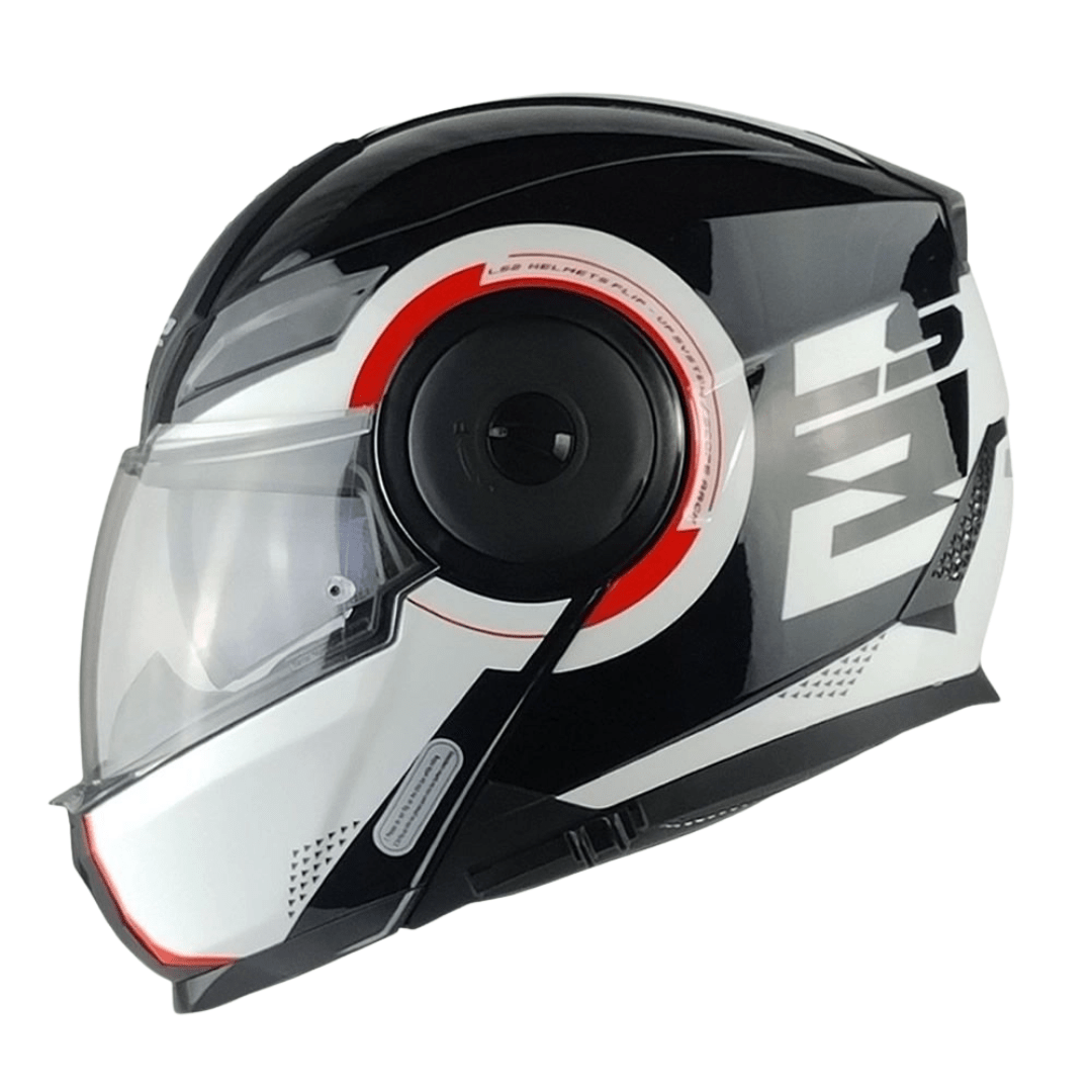 CASCO LS2 ABATIBLE FF902 SCOPE II ARCH WHITE RED4