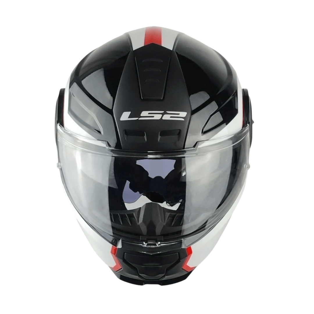CASCO LS2 ABATIBLE FF902 SCOPE II ARCH WHITE RED6