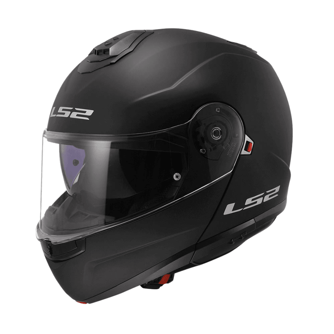CASCO LS2 ABATIBLE FF908 STROBE II SOLID BLACK MATTE1