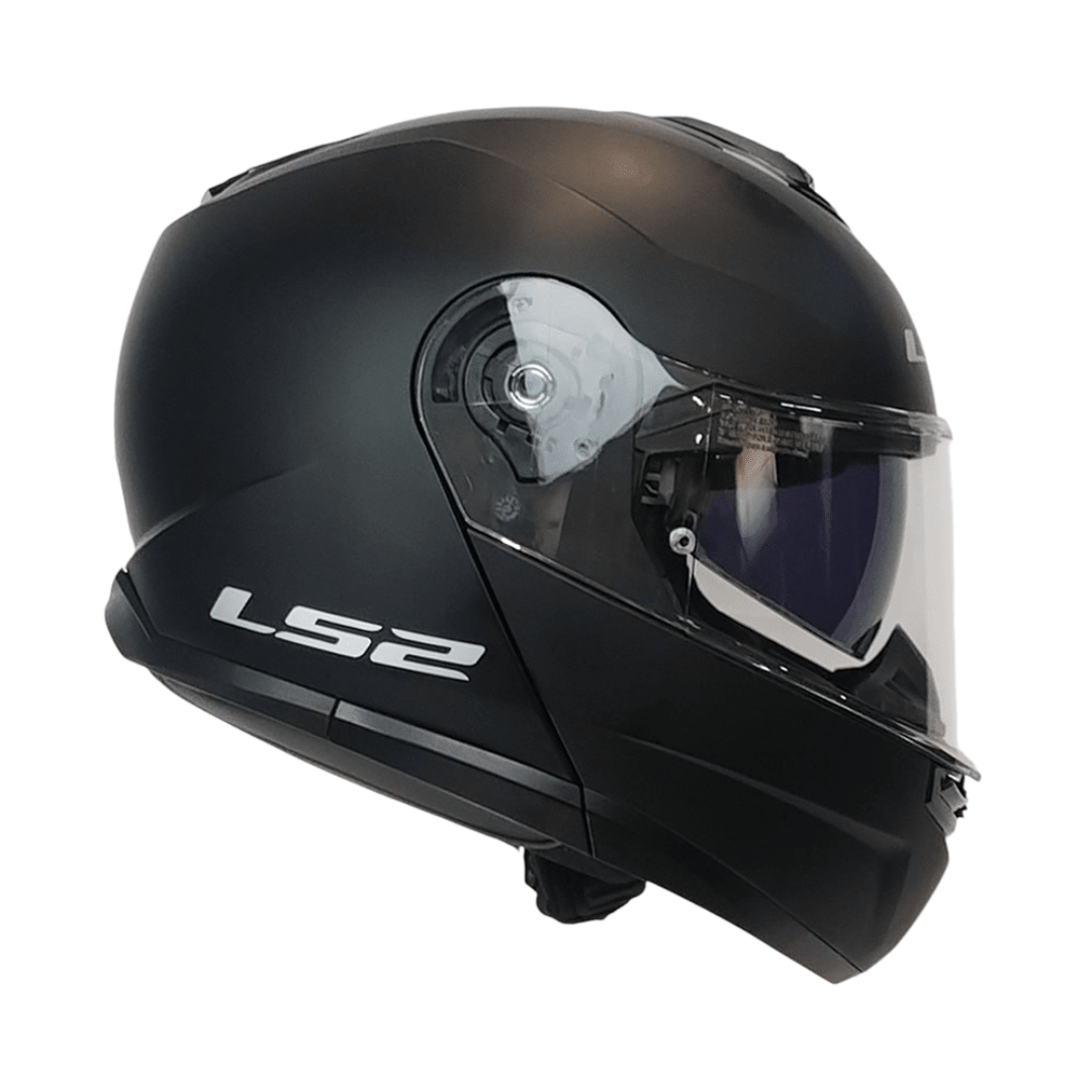 CASCO LS2 ABATIBLE FF908 STROBE II SOLID BLACK MATTE3