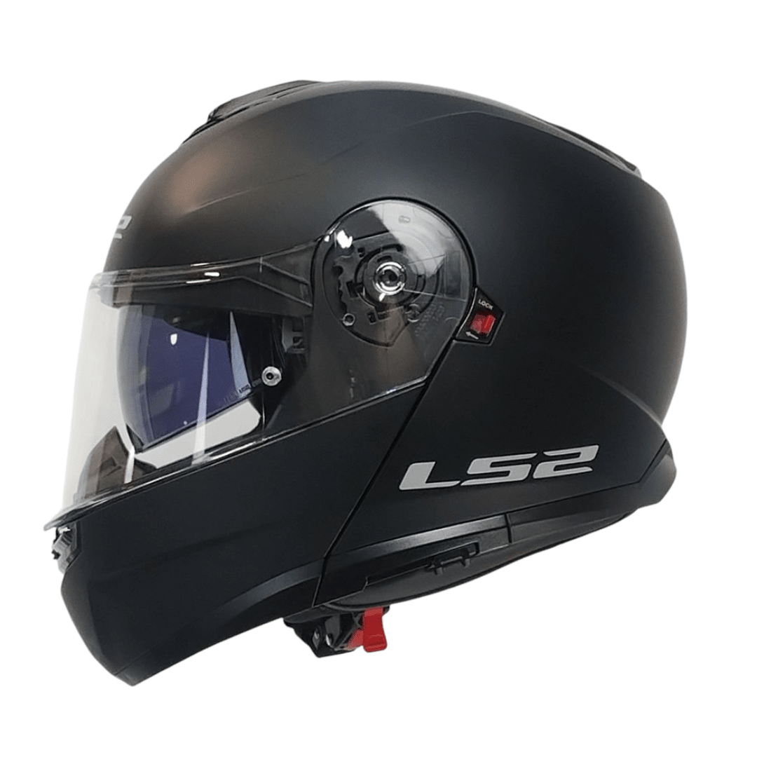 CASCO LS2 ABATIBLE FF908 STROBE II SOLID BLACK MATTE4