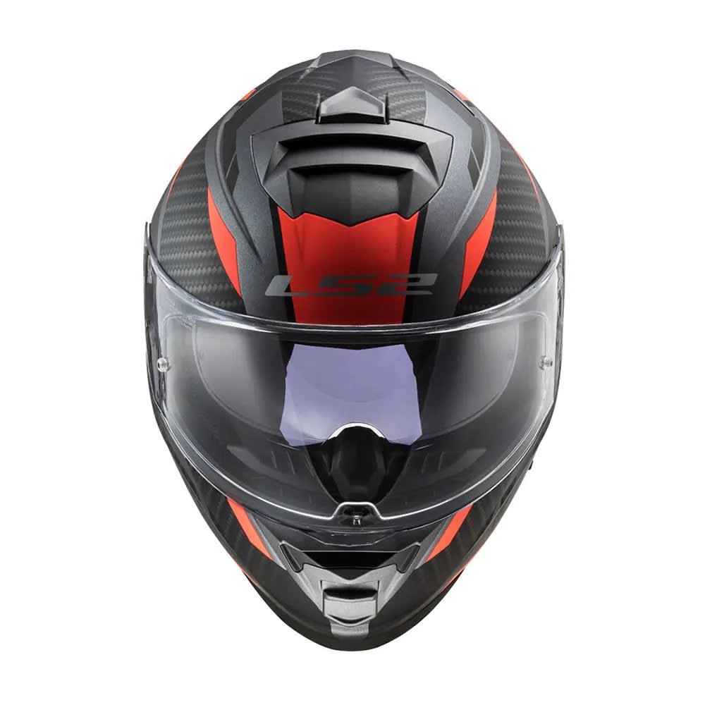 CASCO LS2 FF800 STORM RACER BLACK ORANGE3