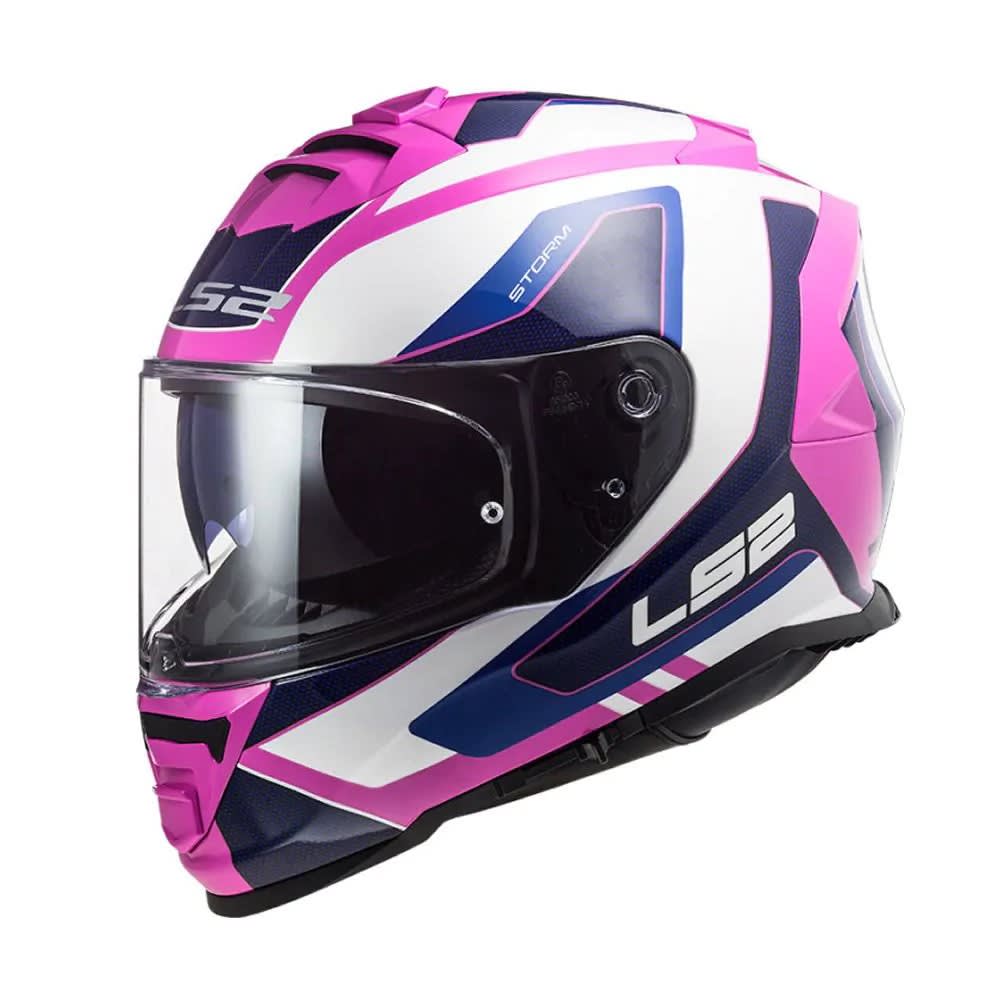 CASCO LS2 FF800 STORM TECHY WHITE PINK1