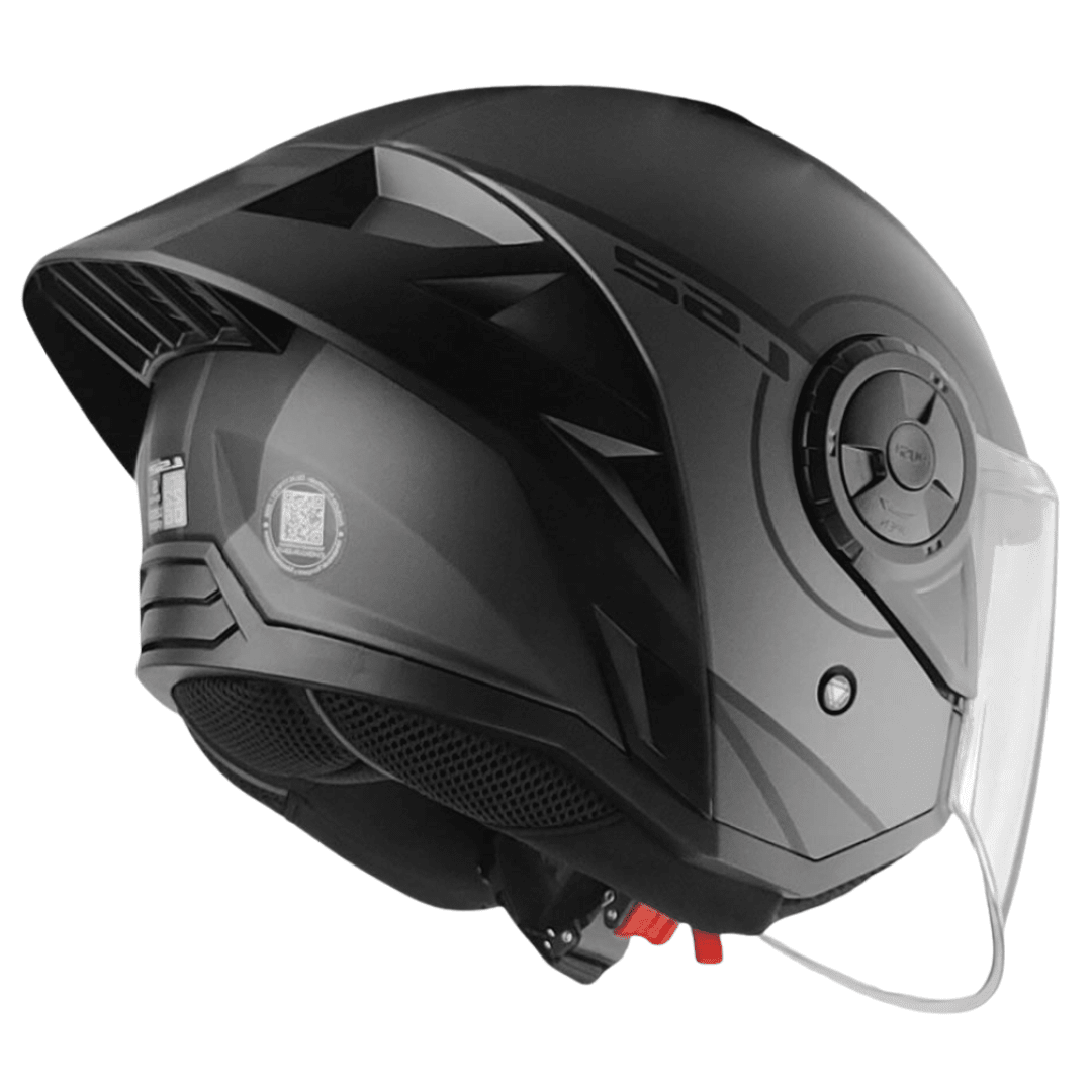 CASCO LS2 OF616 AIRFLOW II COVER GRAY BLACK5