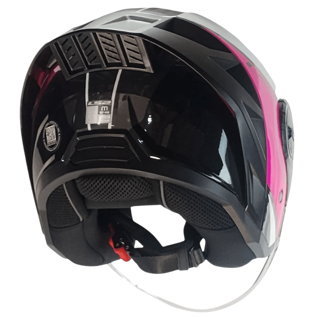 CASCO LS2 OF616 AIRFLOW II COVER WHITE PINK5