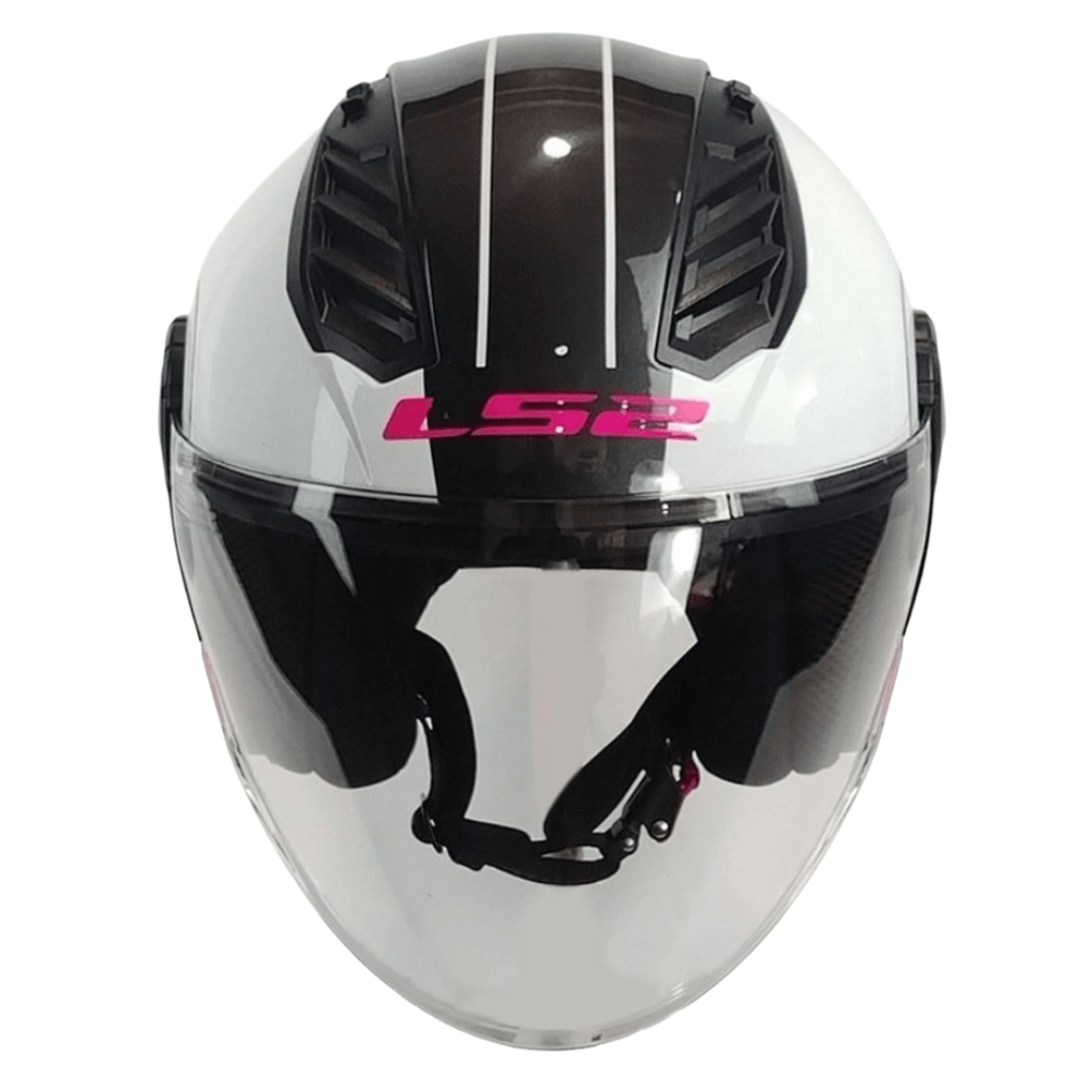 CASCO LS2 OF616 AIRFLOW II COVER WHITE PINK4