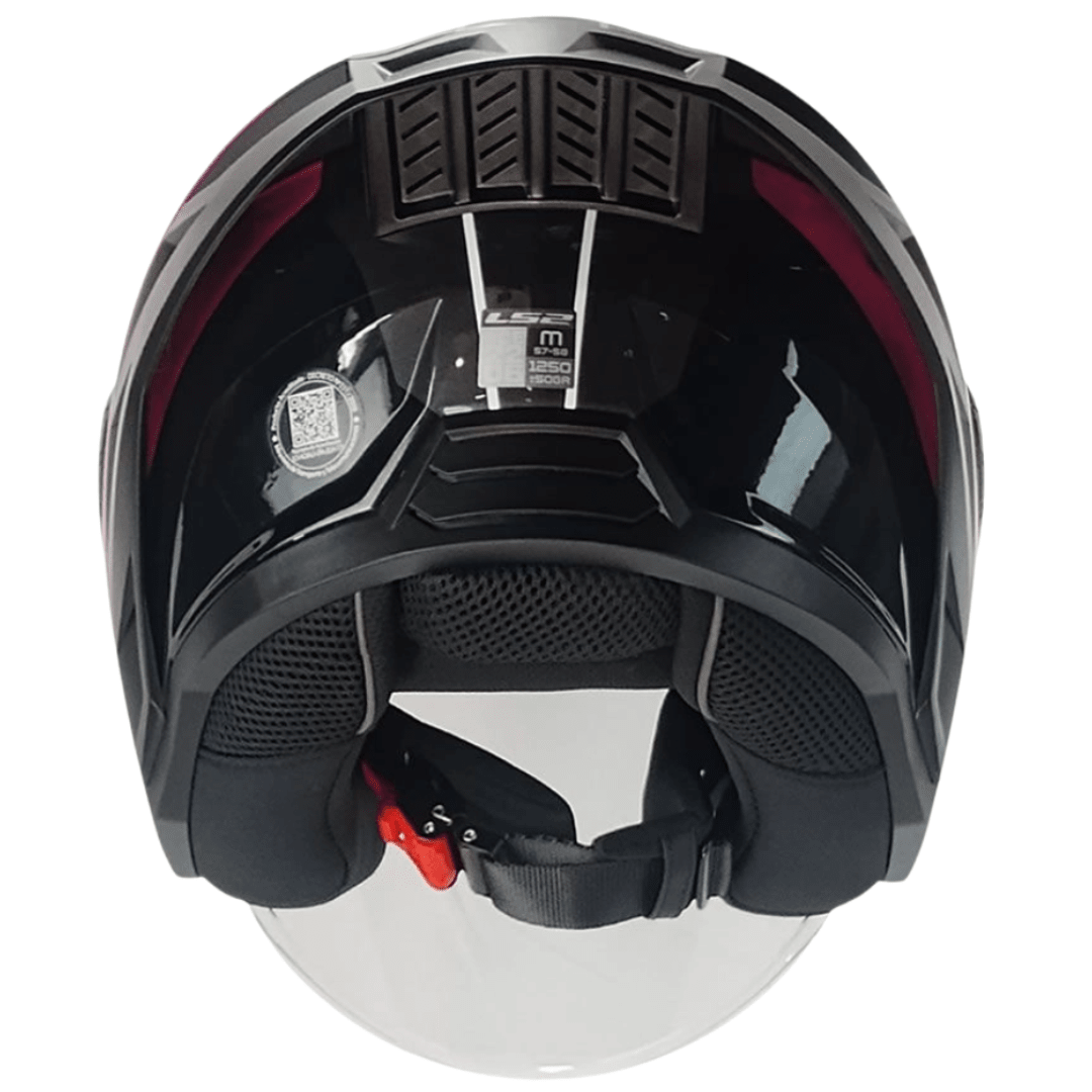 CASCO LS2 OF616 AIRFLOW II COVER WHITE PINK6