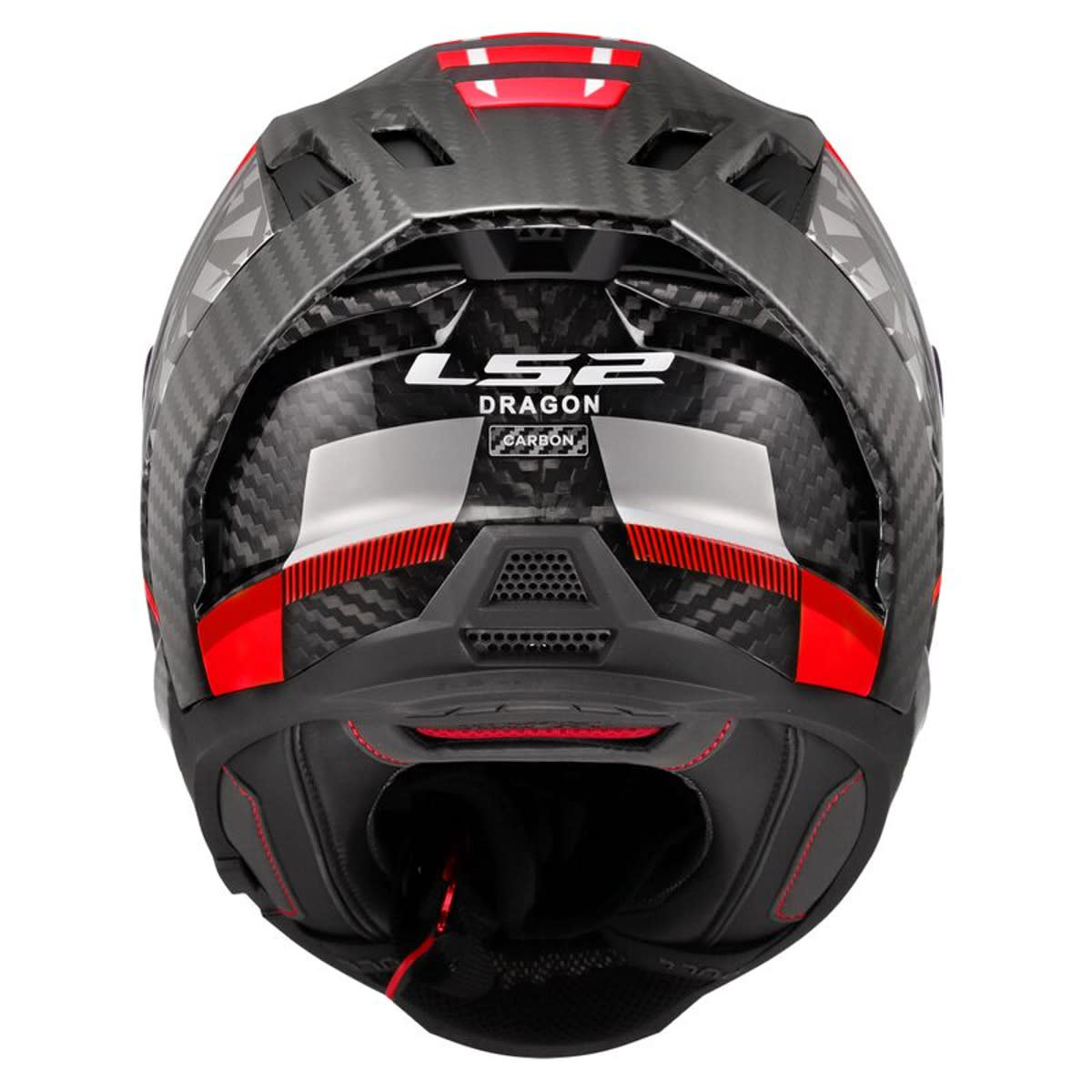 CASCO LS2 FF807 DRAGON CARBON TRAX RED4