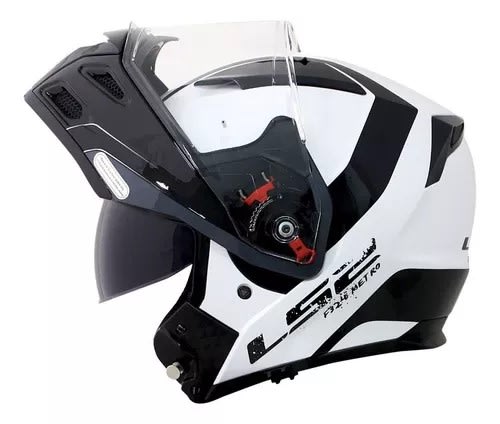 CASCO LS2 FF324 METRO EVO RAPID WHITE BLACK MATTE1