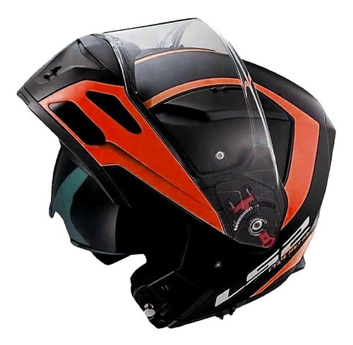 CASCO LS2 FF324 METRO EVO RAPID MATTE BLACK ORANGE3