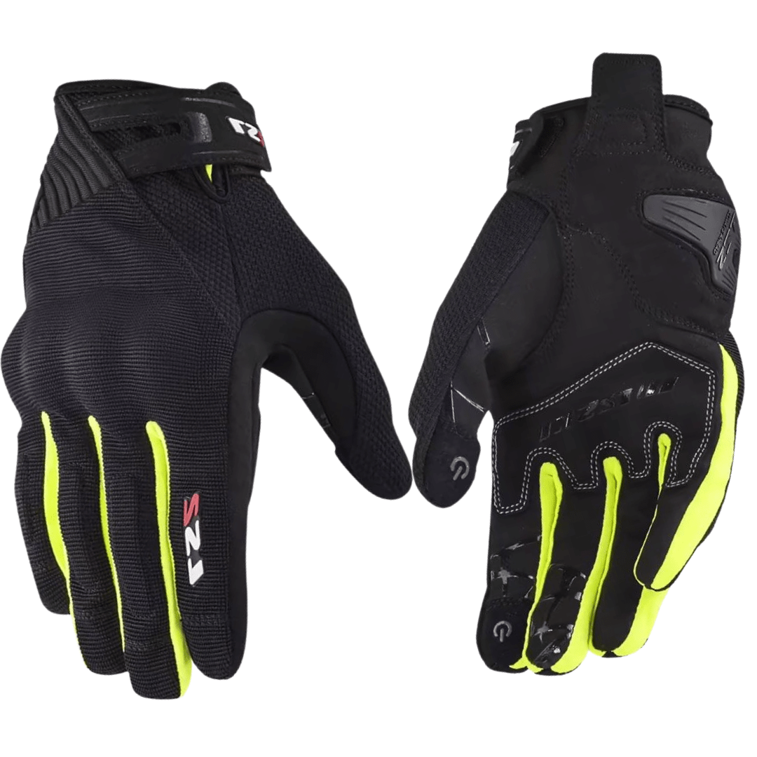 GUANTES LS2 DART II BLACK YELLOW MAN1