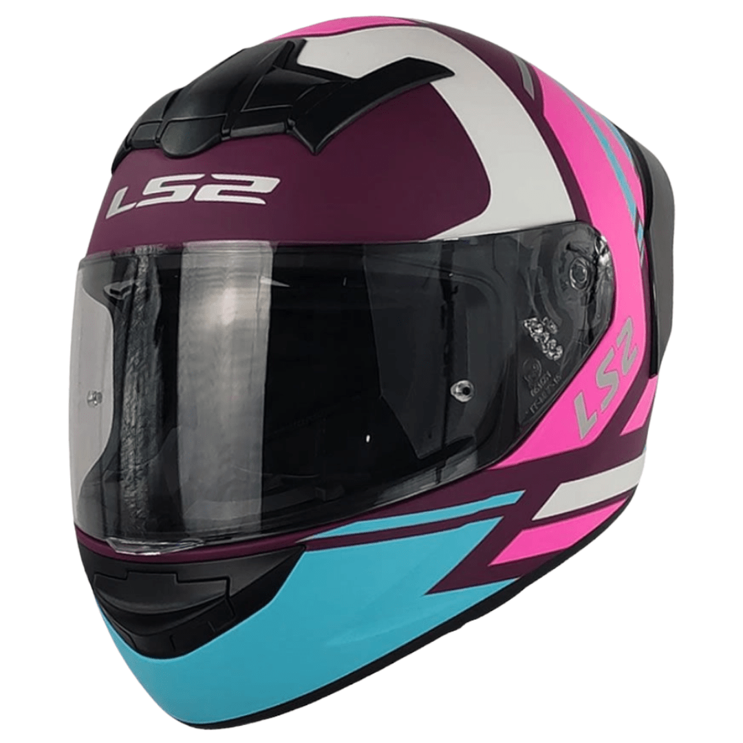 CASCO LS2 FF352 EVO DOWN PINK WHITE MATTE2