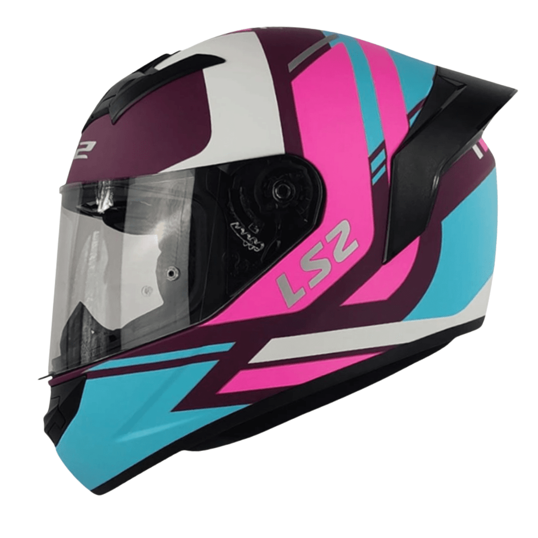CASCO LS2 FF352 EVO DOWN PINK WHITE MATTE4