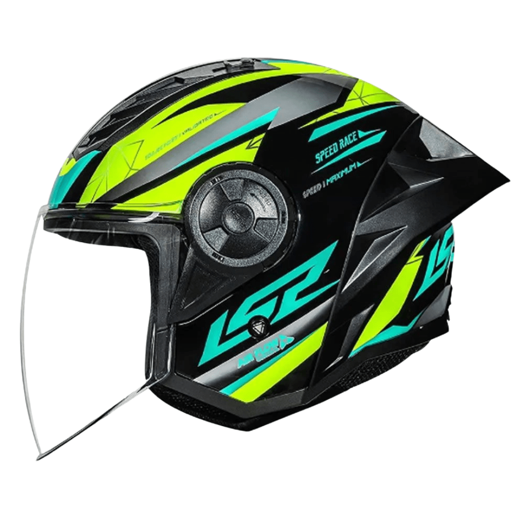 CASCO LS2 OF616 AIRFLOW II DRAZE YELLOW BLUE2