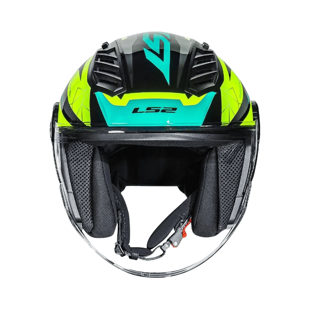CASCO LS2 OF616 AIRFLOW II DRAZE YELLOW BLUE5