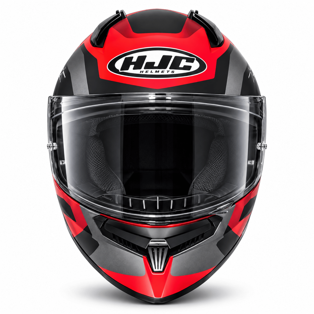 CASCO HJC C10 TINS AERO BLACK GRAY RED4