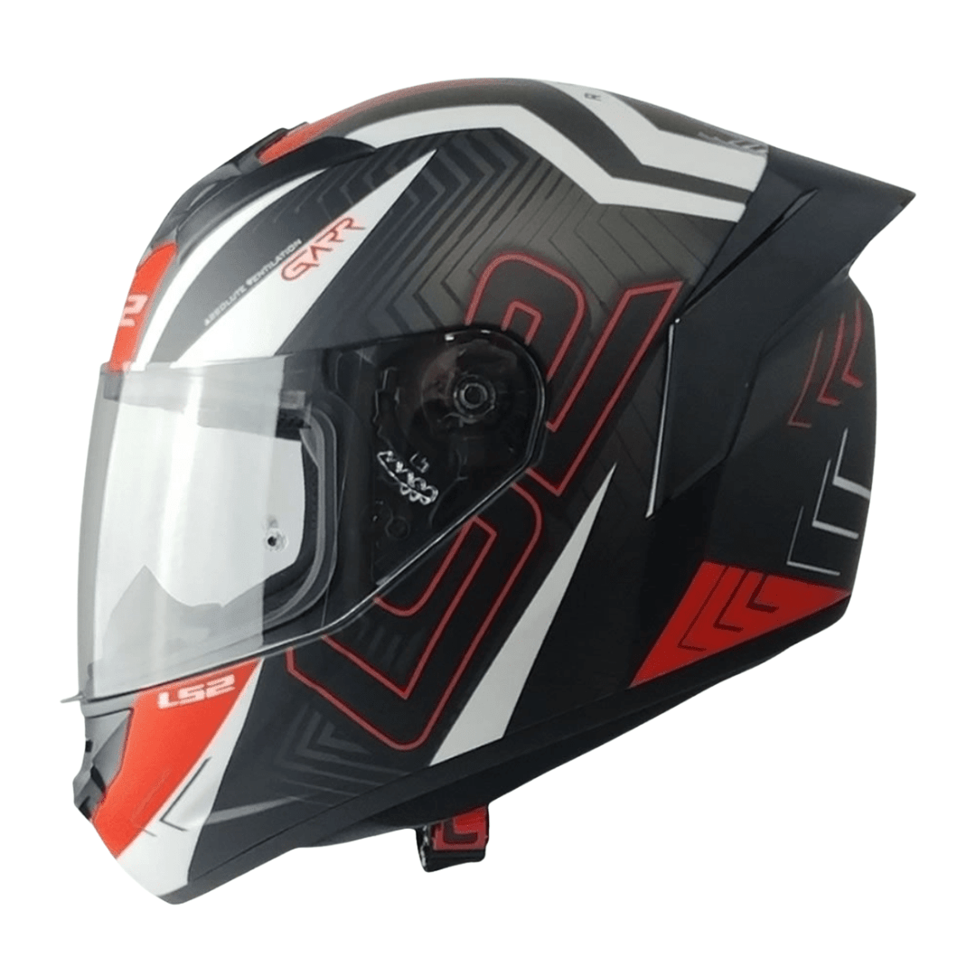 CASCO LS2 FF352 EVO GARR GRAY WHITE RED1