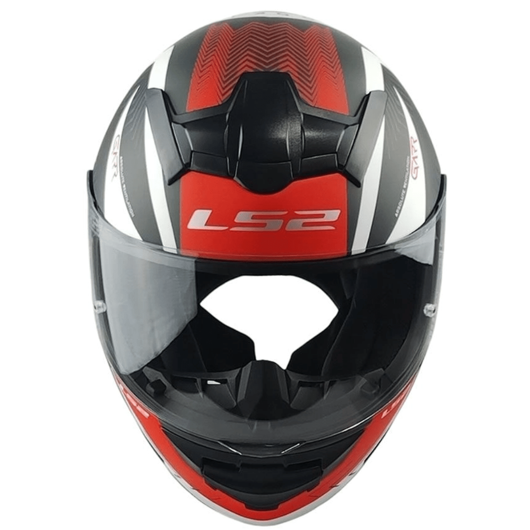 CASCO LS2 FF352 EVO GARR GRAY WHITE RED3