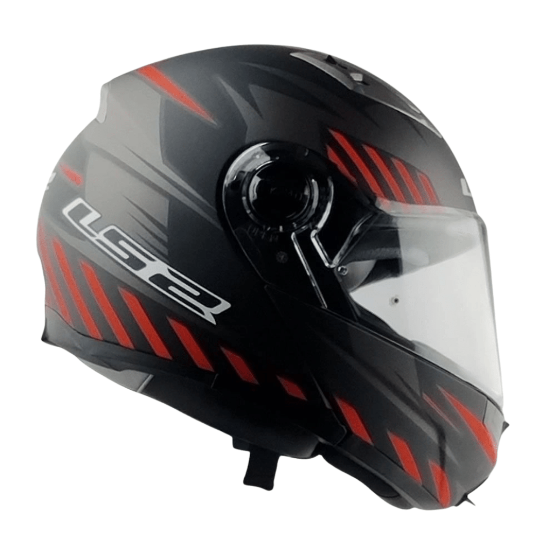 CASCO LS2 ABATIBLE FF370 EASY EXTENT MATTE BLACK RED4