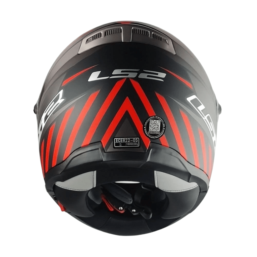 CASCO LS2 ABATIBLE FF370 EASY EXTENT MATTE BLACK RED6