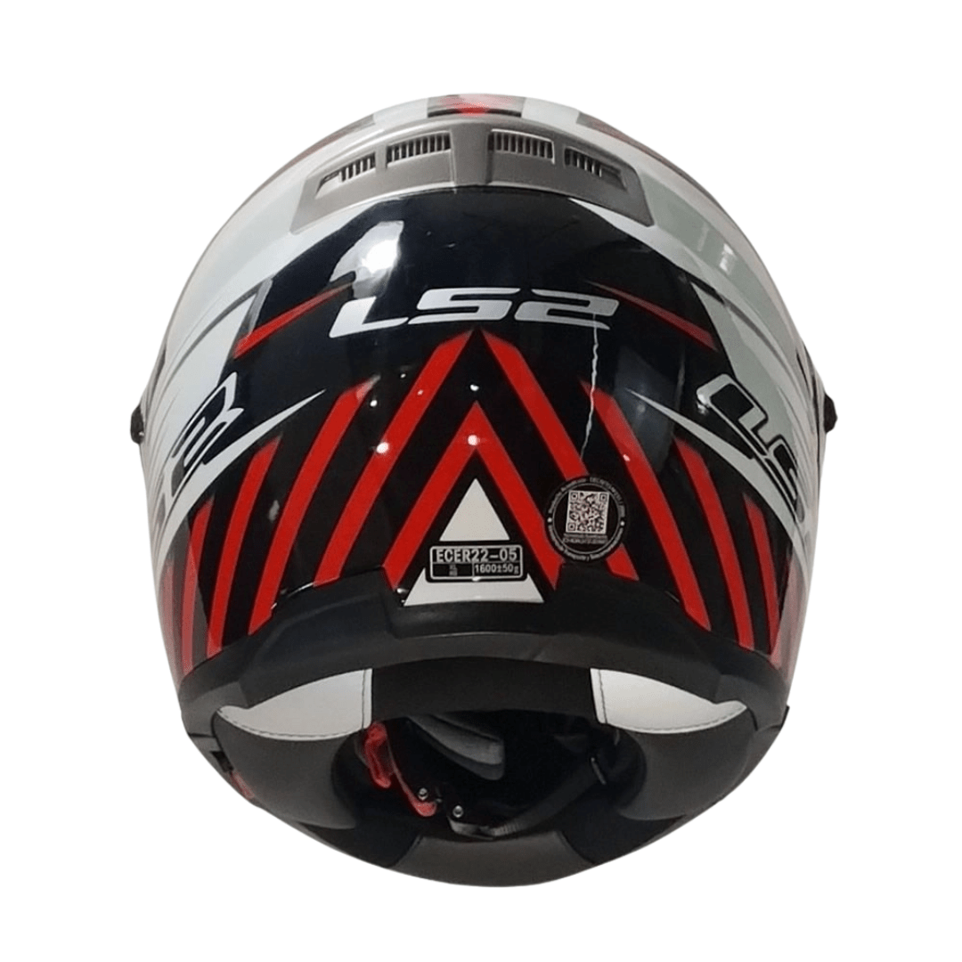 CASCO LS2 ABATIBLE FF370 EASY EXTENT WHITE RED6