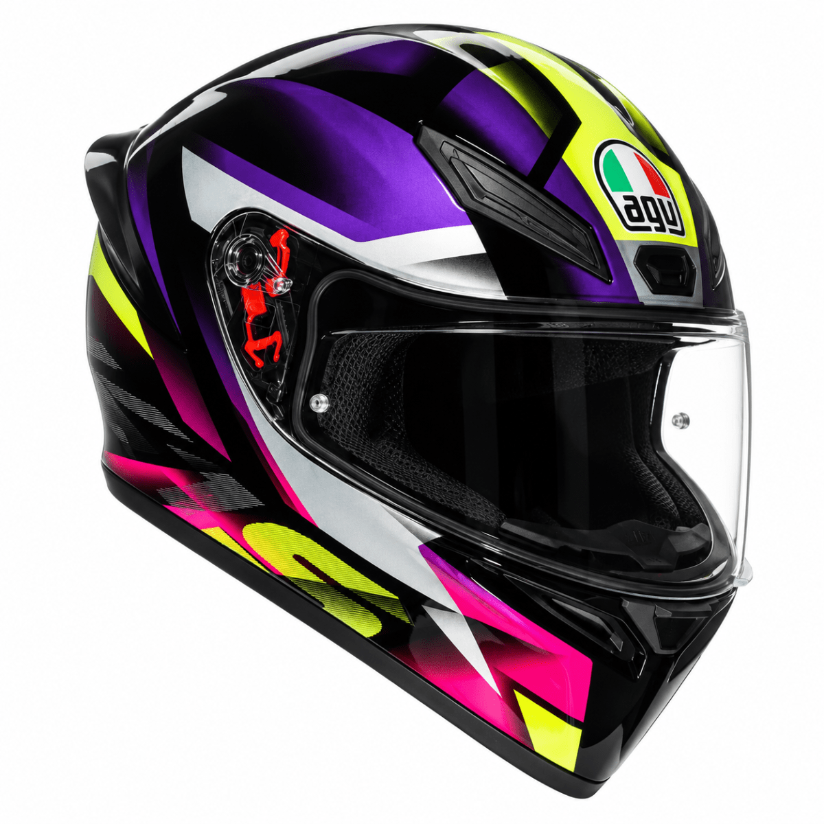 CASCO AGV K1 S FASTLAP BLACK PURPLE YELLOW1