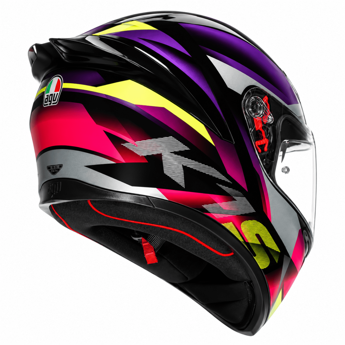CASCO AGV K1 S FASTLAP BLACK PURPLE YELLOW2