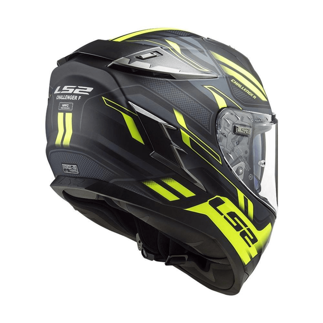 CASCO LS2 FF327 CHALLENGER SPIN YELLOW BLACK3