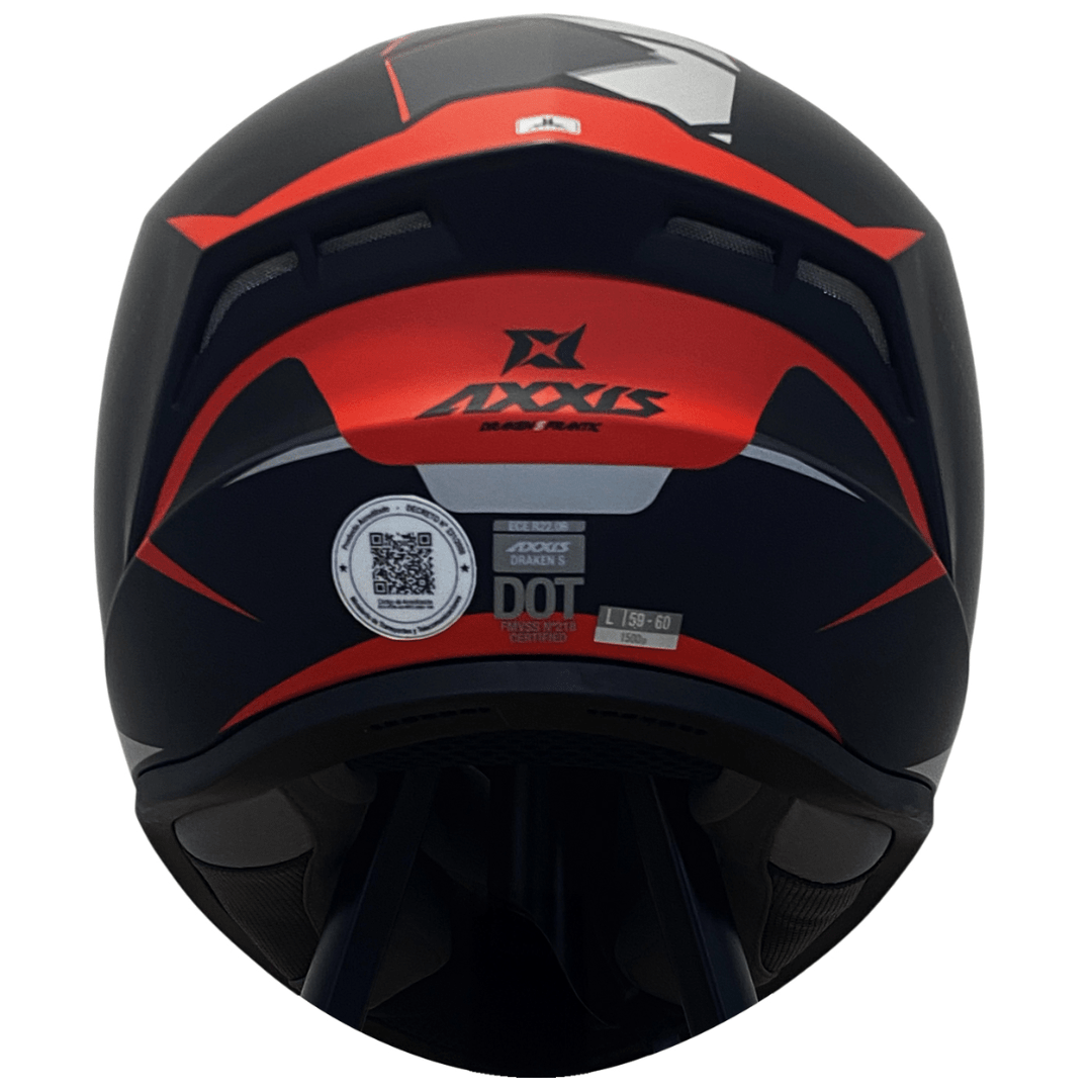 CASCO AXXIS DRAKEN S FRANTIC B5 RED MATTE5