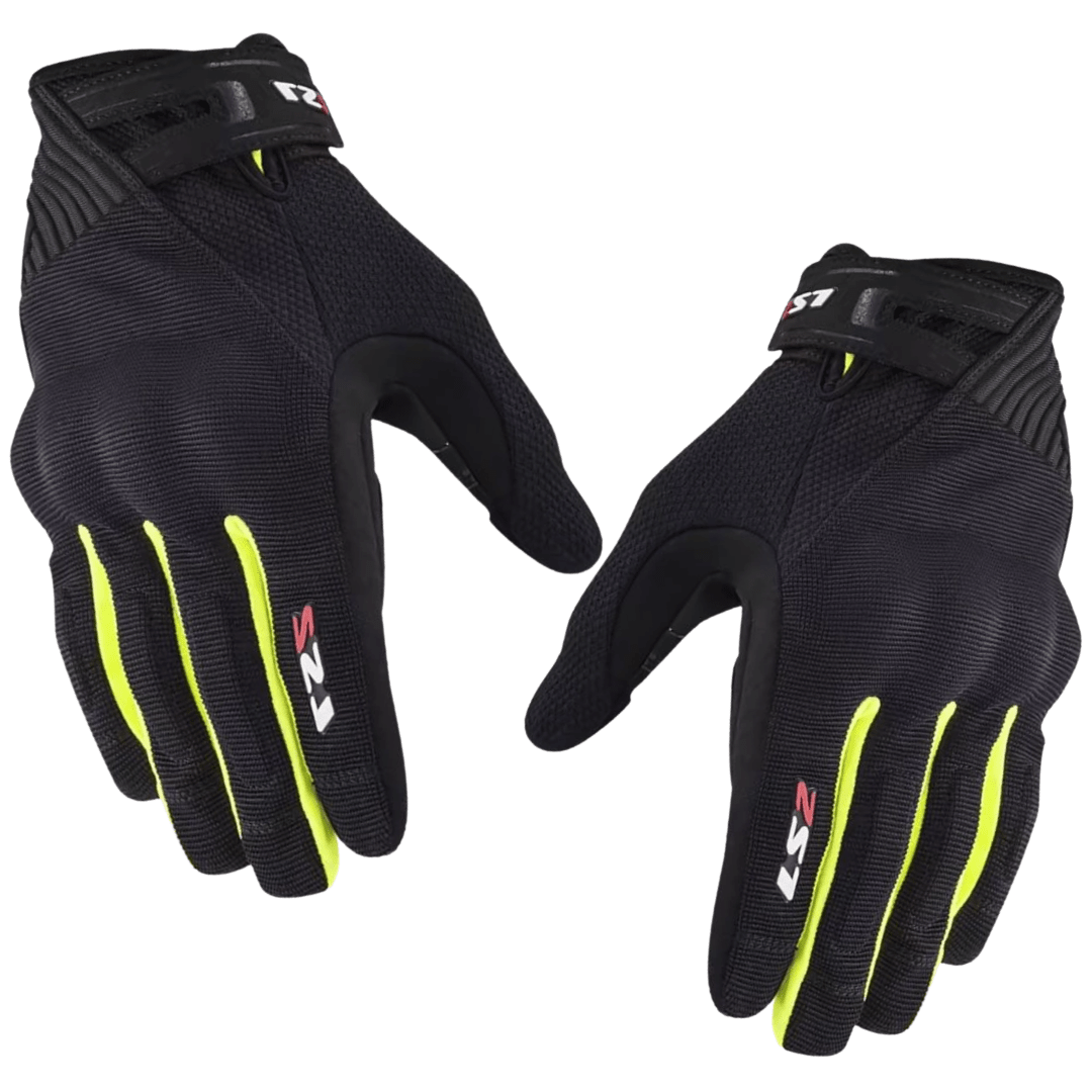GUANTES LS2 DART II BLACK YELLOW MAN1