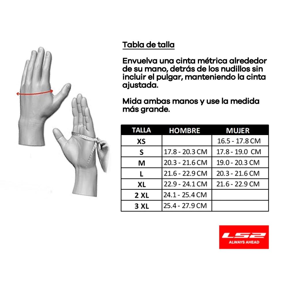 GUANTES LS2 JET II BLACK MAN5