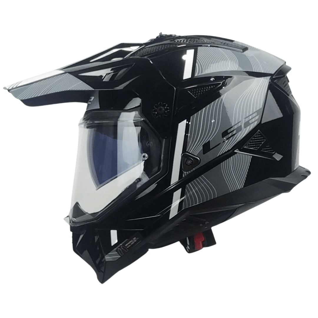 CASCO LS2 MULTIPROPOSITO MX702 PIONEER II HILL BLACK WHITE3