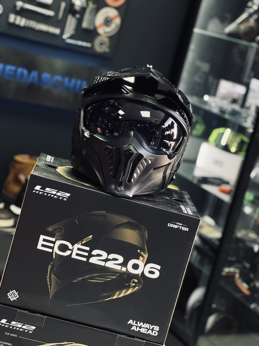 CASCO LS2 MODULAR OF606 DRIFTER JEANS TITANIUM GLOSS5