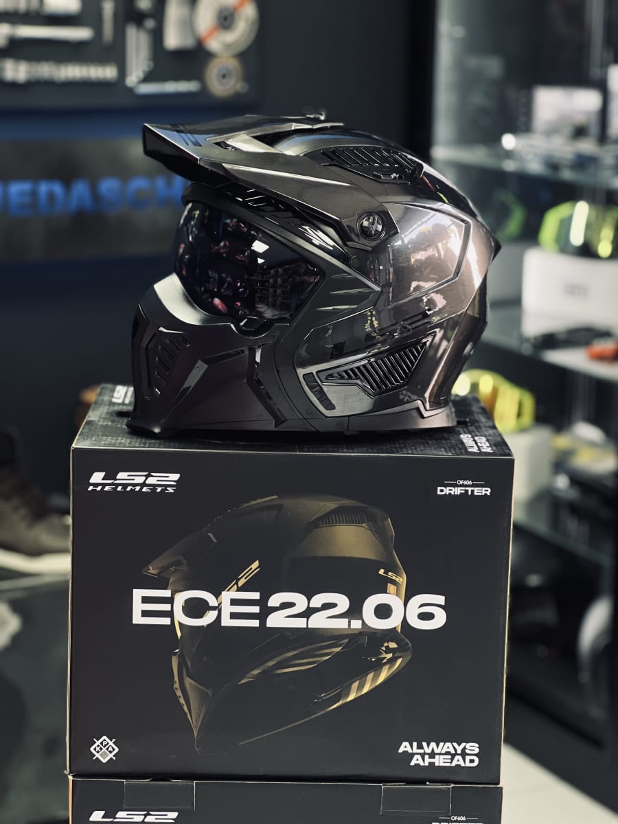 CASCO LS2 MODULAR OF606 DRIFTER JEANS TITANIUM GLOSS6