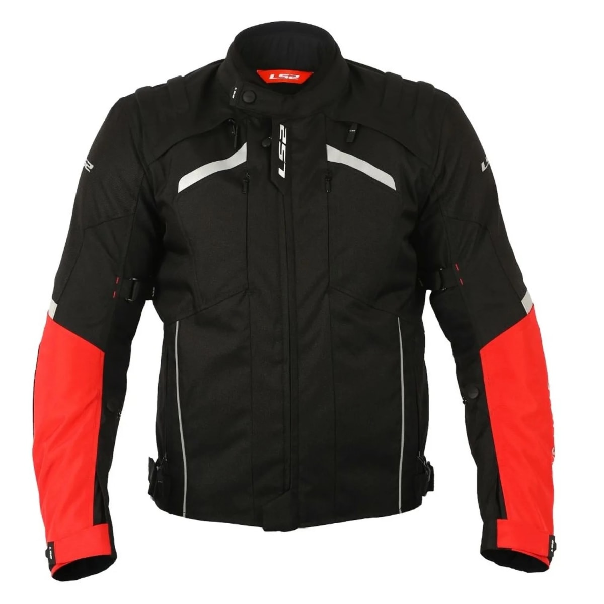CHAQUETA LS2 SERRA MAN BLACK RED3
