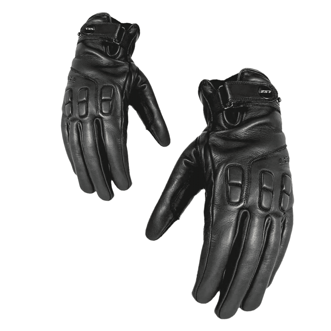 GUANTES LS2 JAZZ BLACK CUERO INVIERNO1