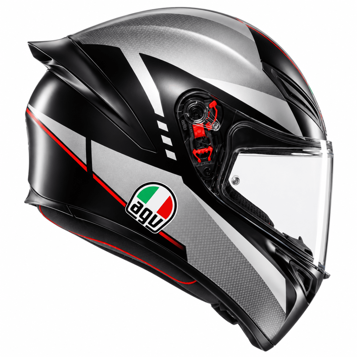 CASCO AGV K1 S LAP GRAY BLACK RED3