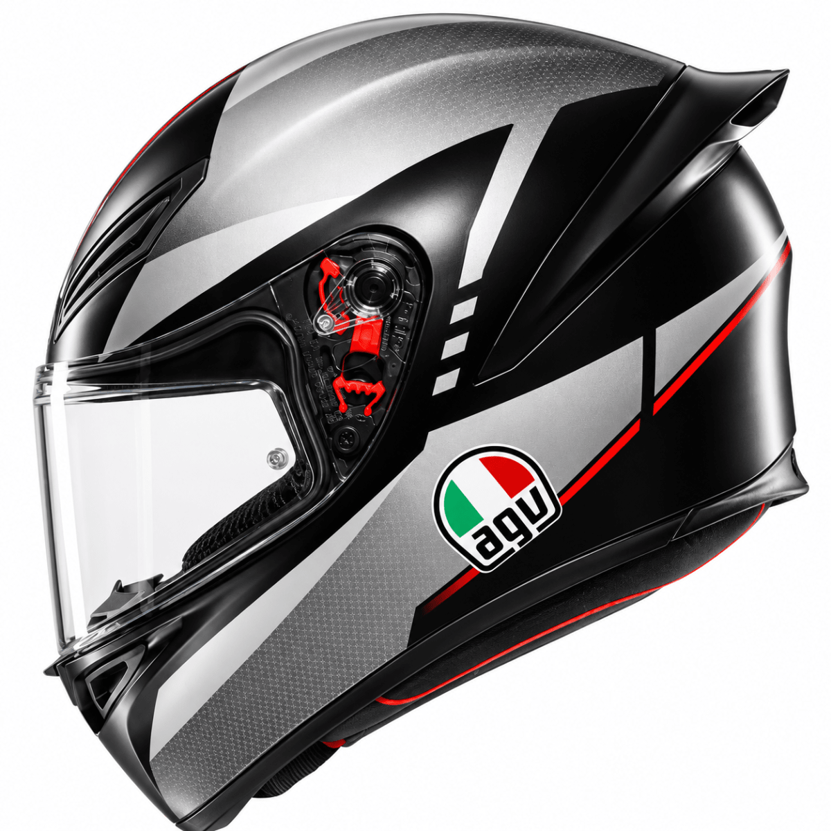 CASCO AGV K1 S LAP GRAY BLACK RED4