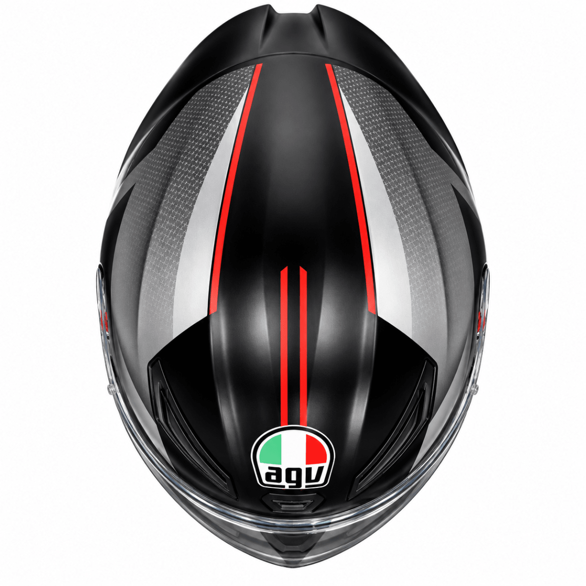 CASCO AGV K1 S LAP GRAY BLACK RED5