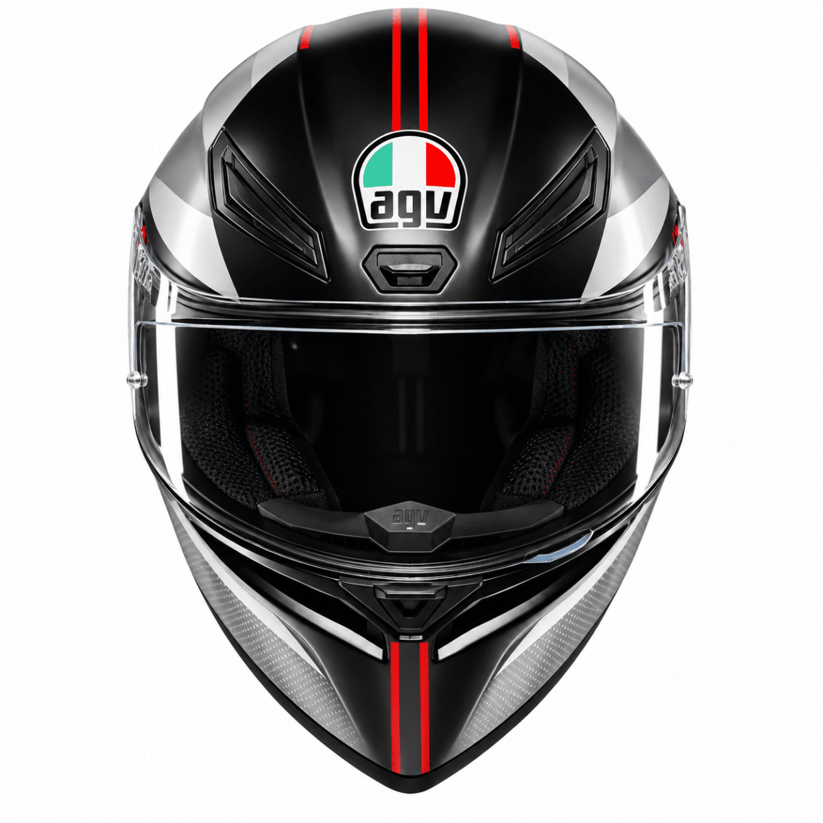 CASCO AGV K1 S LAP GRAY BLACK RED6