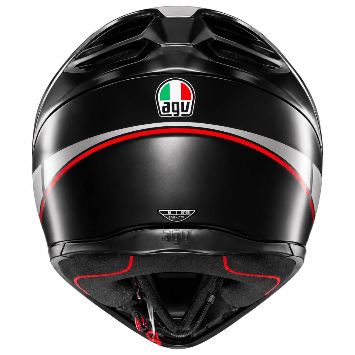 CASCO AGV K1 S LAP GRAY BLACK RED7