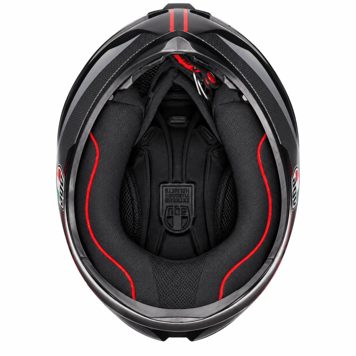 CASCO AGV K1 S LAP GRAY BLACK RED8