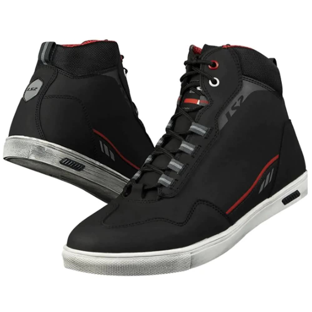 ZAPATILLAS LS2 ZOE HOMBRE BLACK RED4