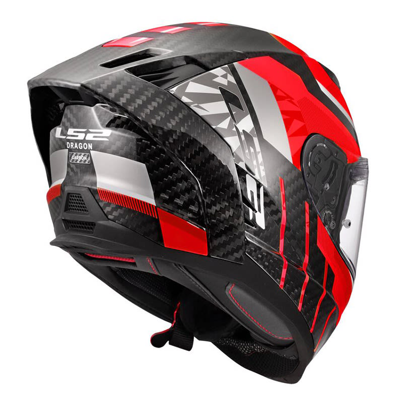 CASCO LS2 FF807 DRAGON CARBON TRAX RED3