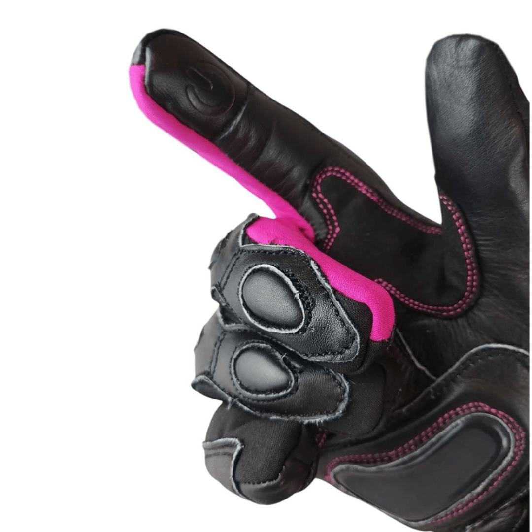 GUANTES ATROX MIG CE4001 CUERO TEXTIL BLACK PINK2
