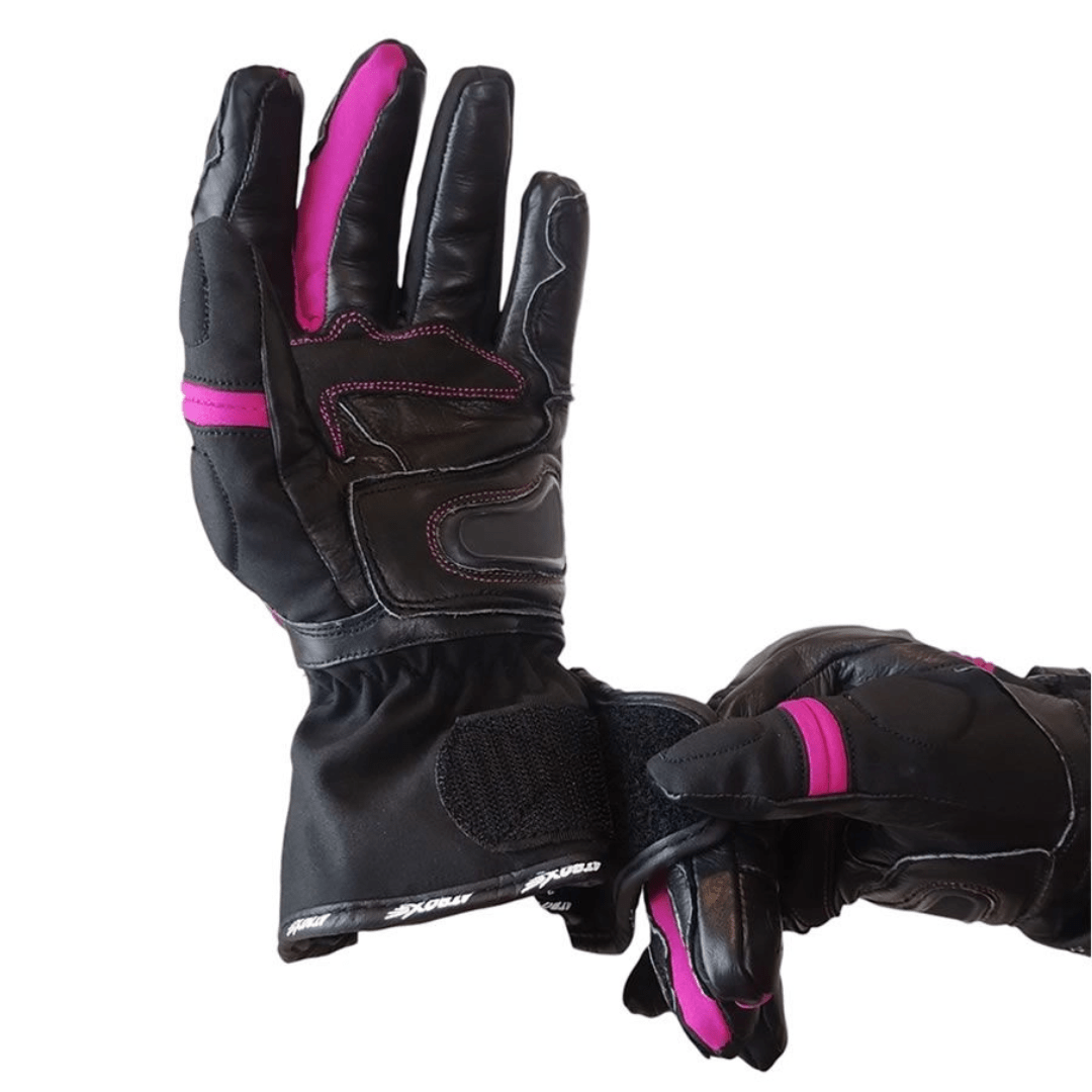 GUANTES ATROX MIG CE4001 CUERO TEXTIL BLACK PINK3