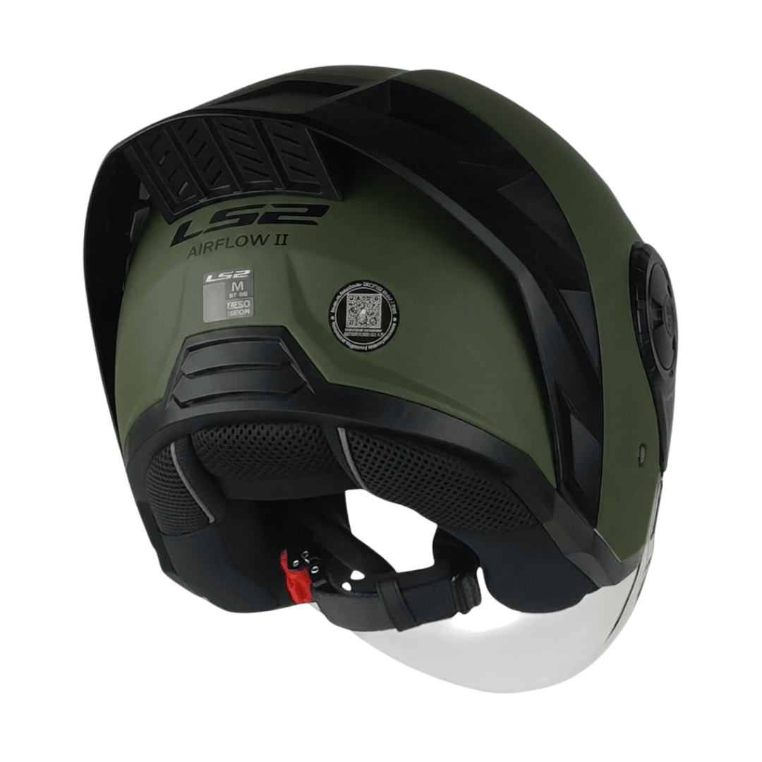 CASCO LS2 OF616 AIRFLOW II GREEN MILITARY2