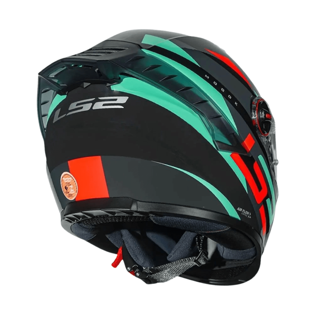 CASCO LS2 FF816 COSMOS MODOK TURQUESA ORANGE2