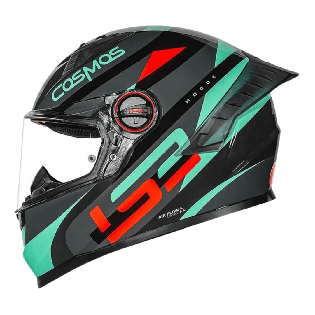 CASCO LS2 FF816 COSMOS MODOK TURQUESA ORANGE4